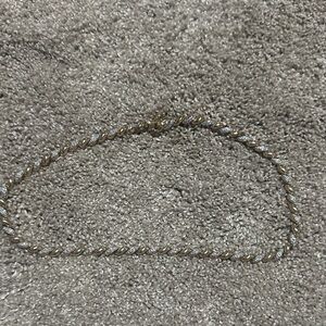 925 Vermeil Diamonds Twisted Necklace